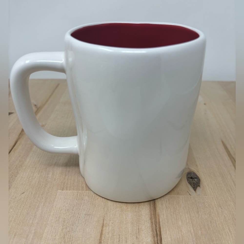 Rae Dunn AMERICA Mug White Red Interior with Blue Lettering Patriotic New - Picture 2 of 4